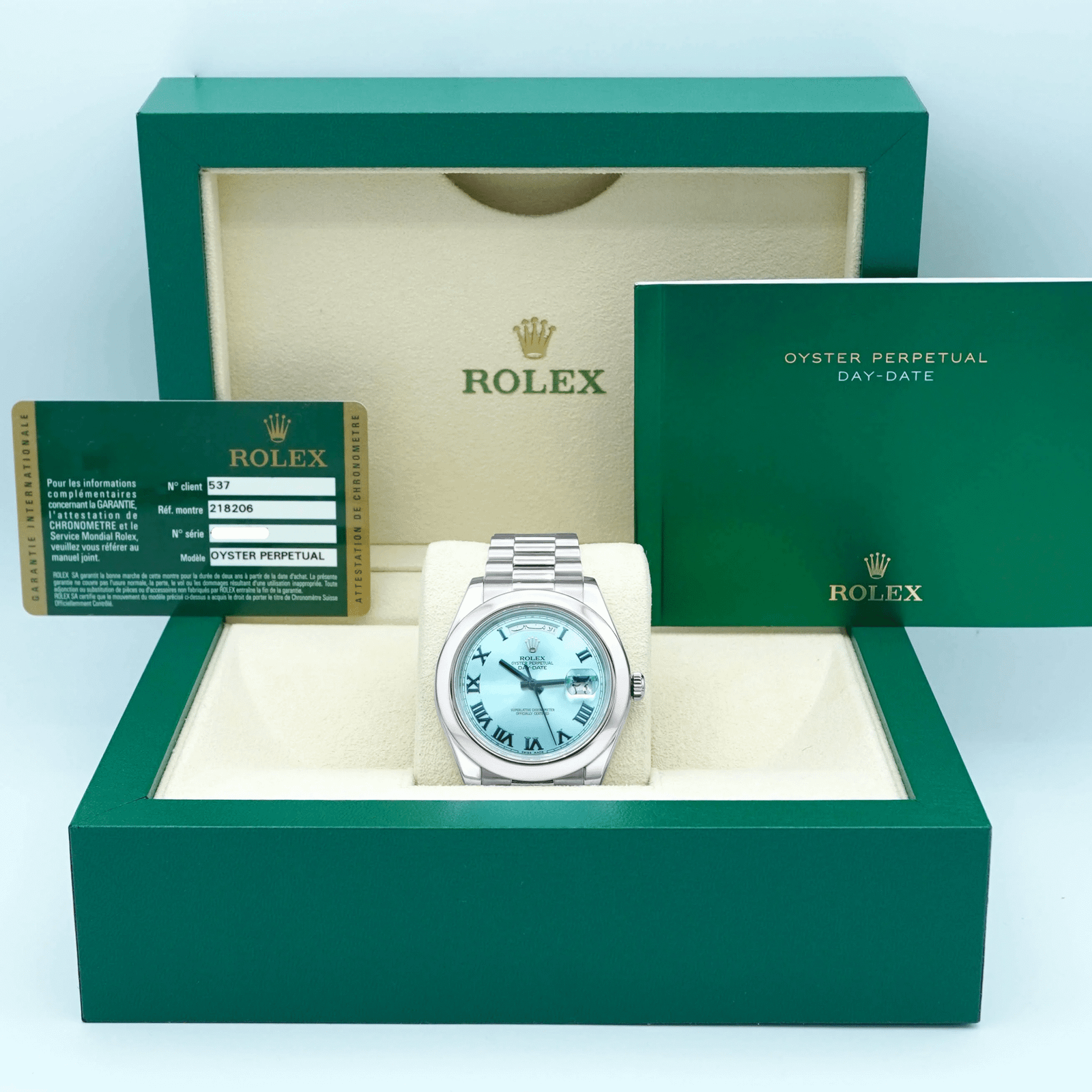 Rolex Day-Date II 41 mm / Ice Blue Roman – President - Image 11