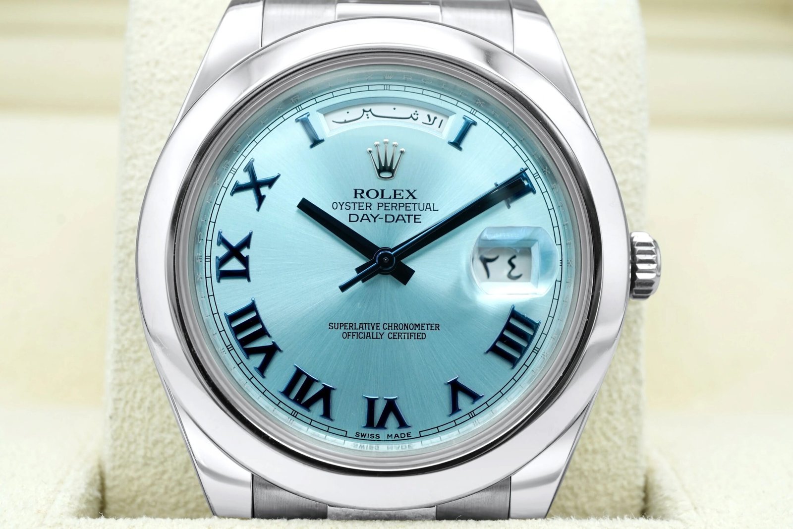 Rolex Day-Date II 41 mm / Ice Blue Roman – President - Image 5