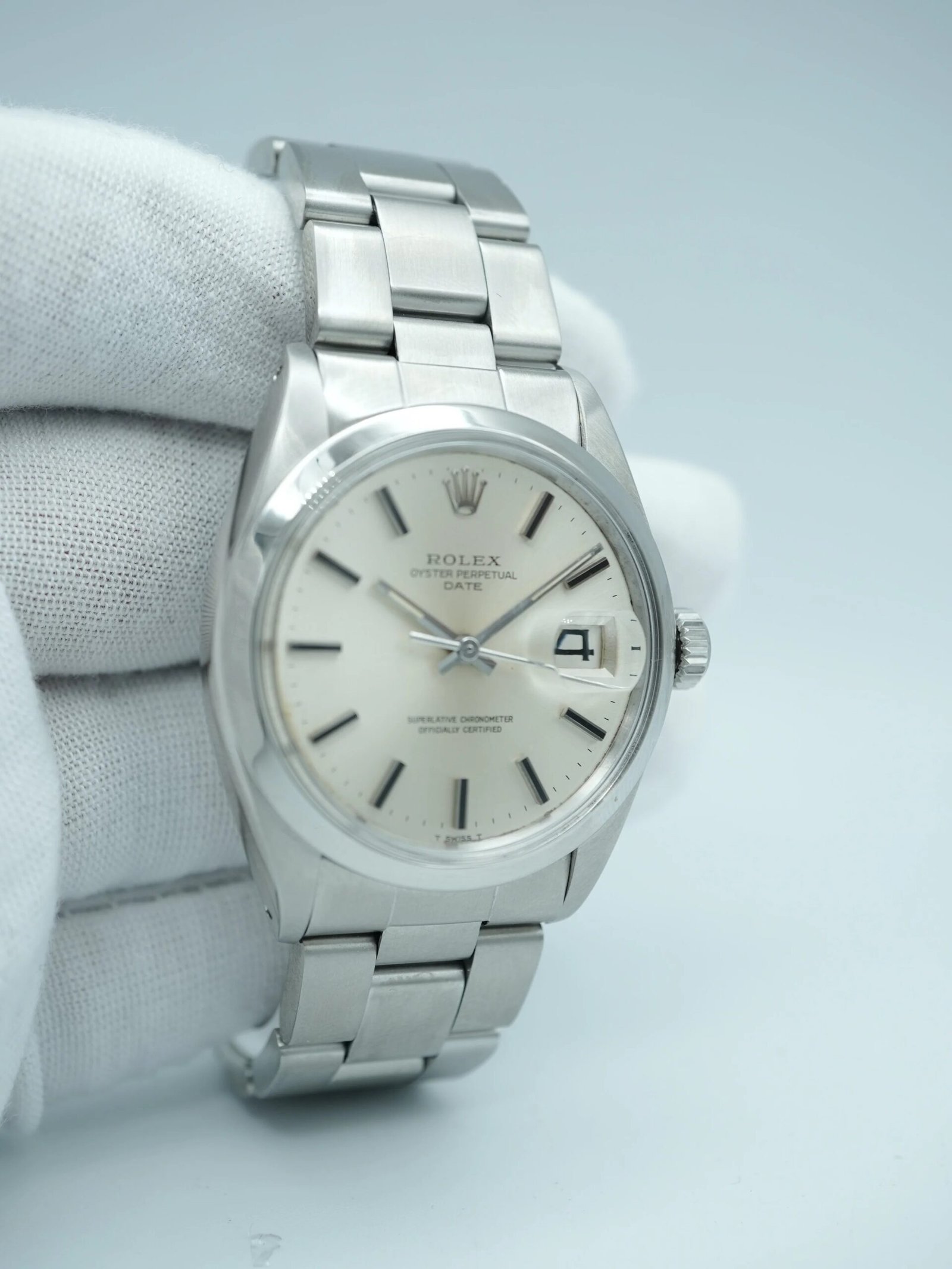 Rolex Oyster Perpetual Date 34 mm / Silver – Oyster - Image 2