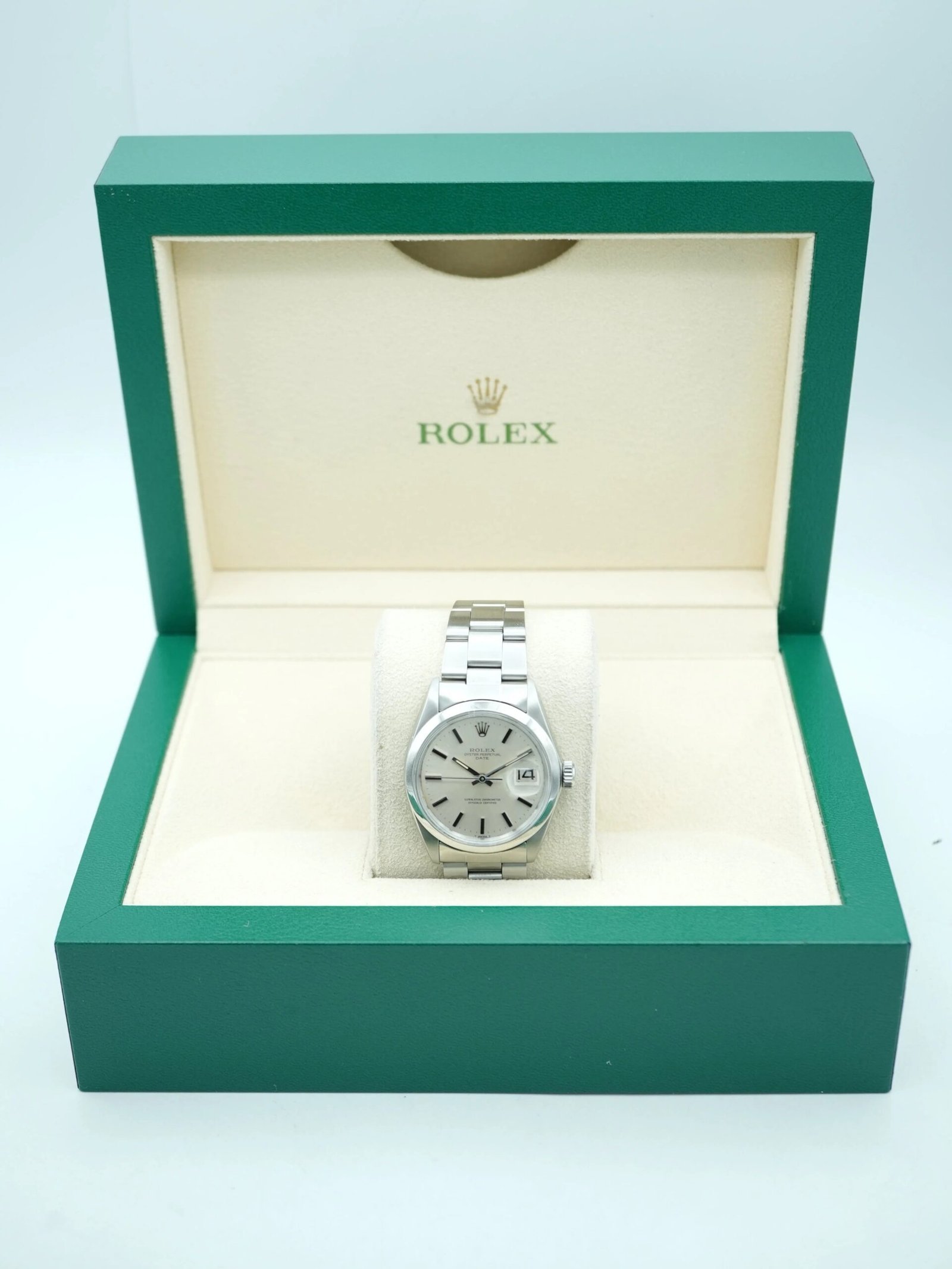 Rolex Oyster Perpetual Date 34 mm / Silver – Oyster - Image 12