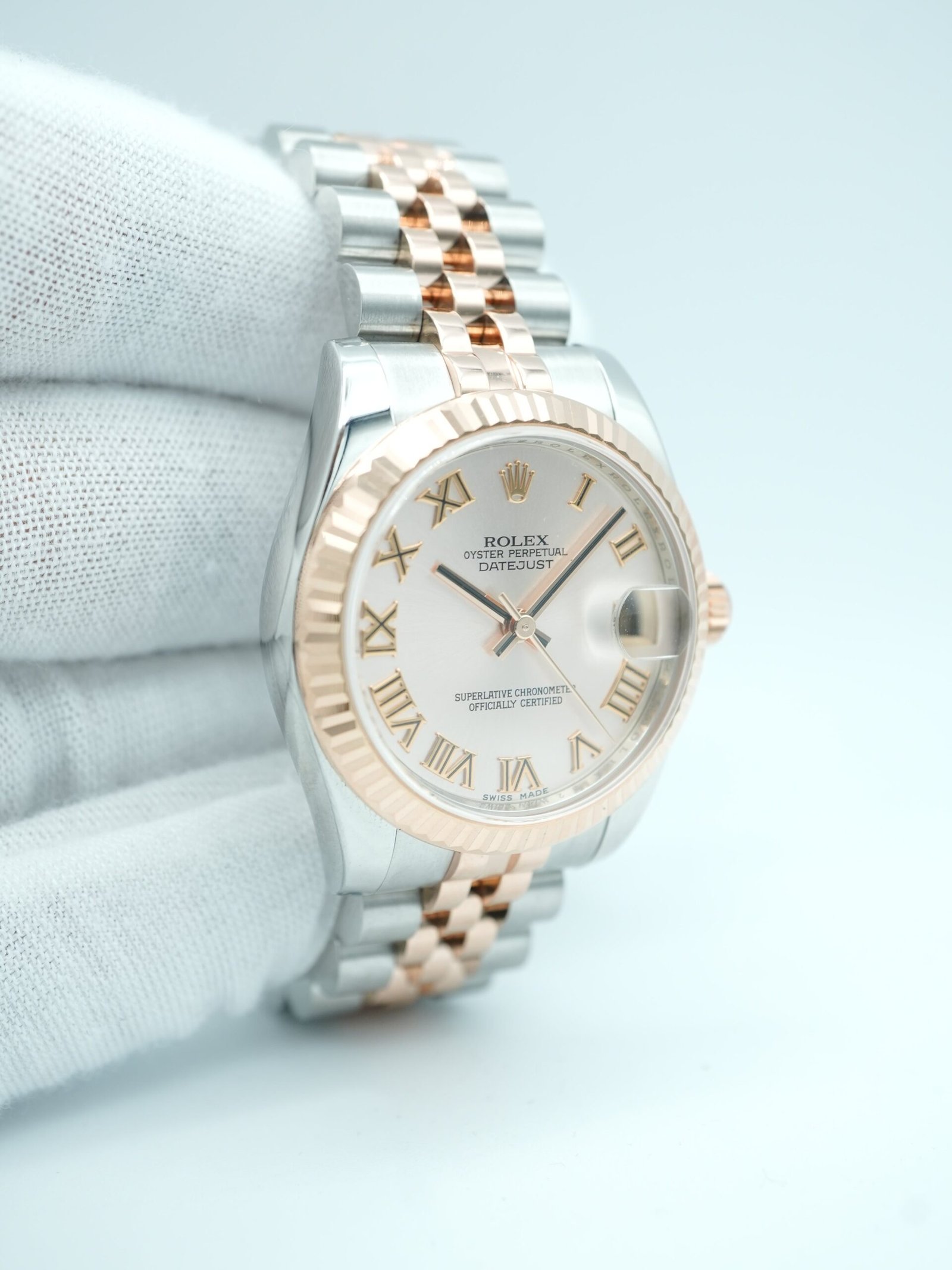 Rolex Datejust 31 mm / Rose Roman – Jubilee - Image 4