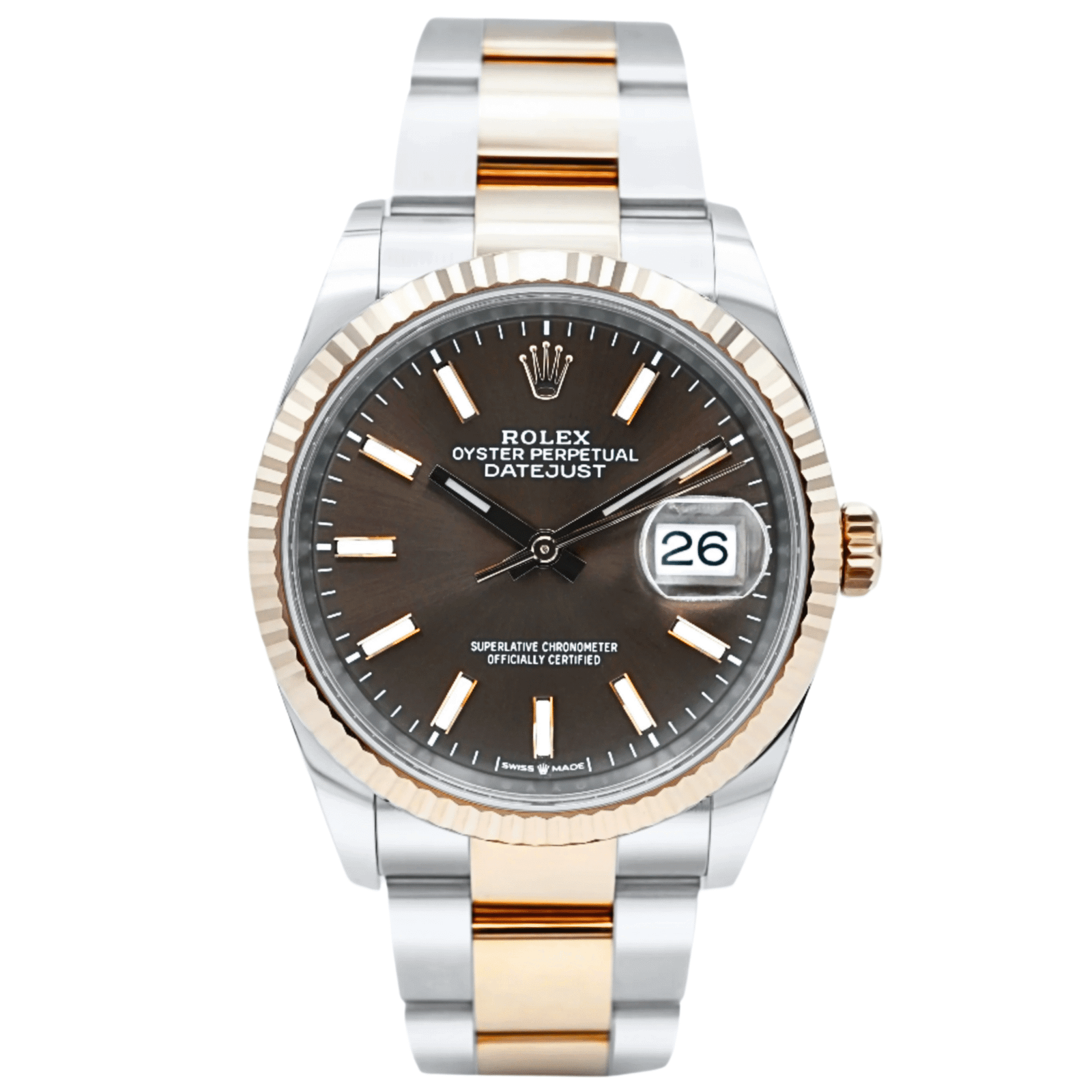 Rolex Datejust 36 mm / Brown – Oyster