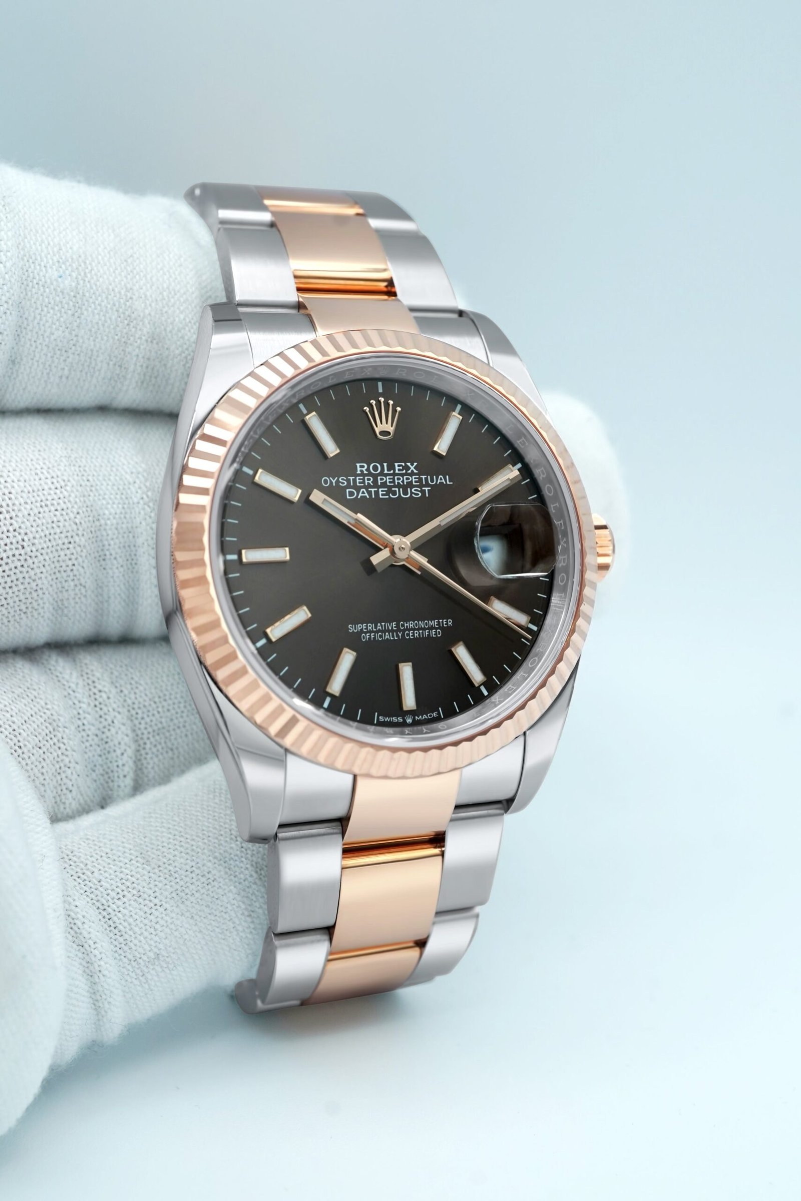 Rolex Datejust 36 mm / Brown – Oyster - Image 3