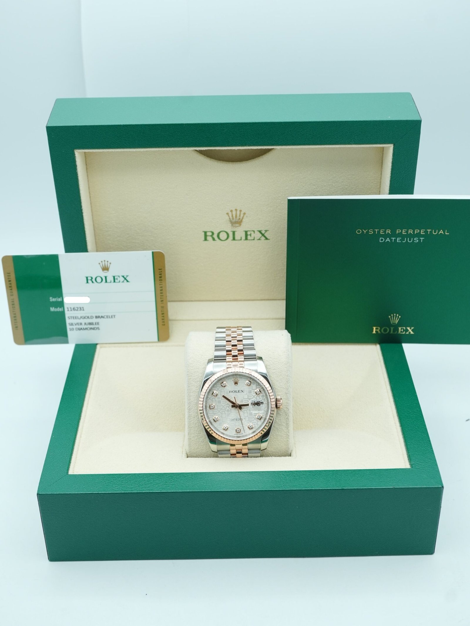 Rolex Datejust 36 mm / Silver Jubilee Diamond – Oyster - Image 2