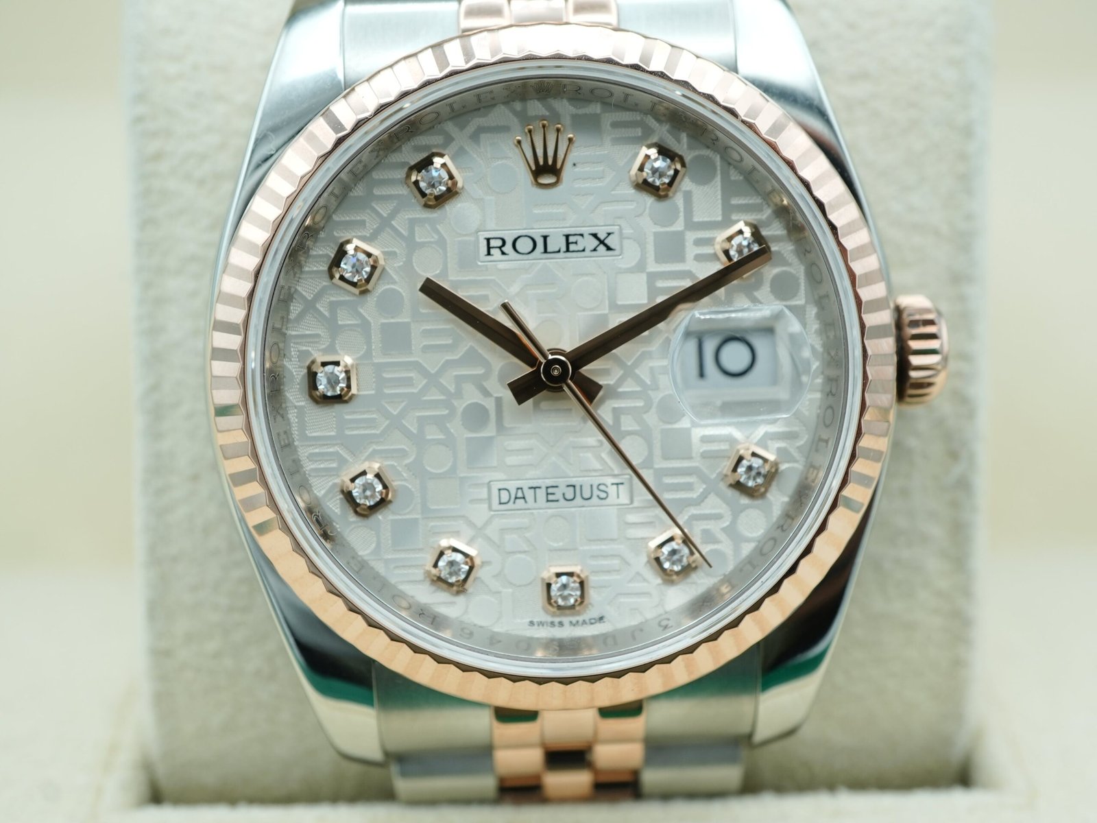 Rolex Datejust 36 mm / Silver Jubilee Diamond – Oyster - Image 3