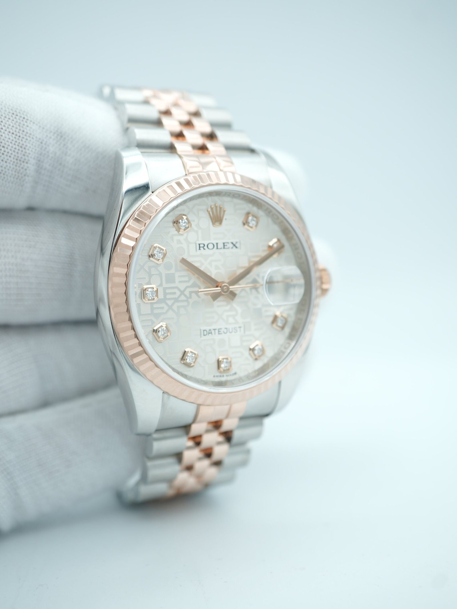 Rolex Datejust 36 mm / Silver Jubilee Diamond – Oyster - Image 4