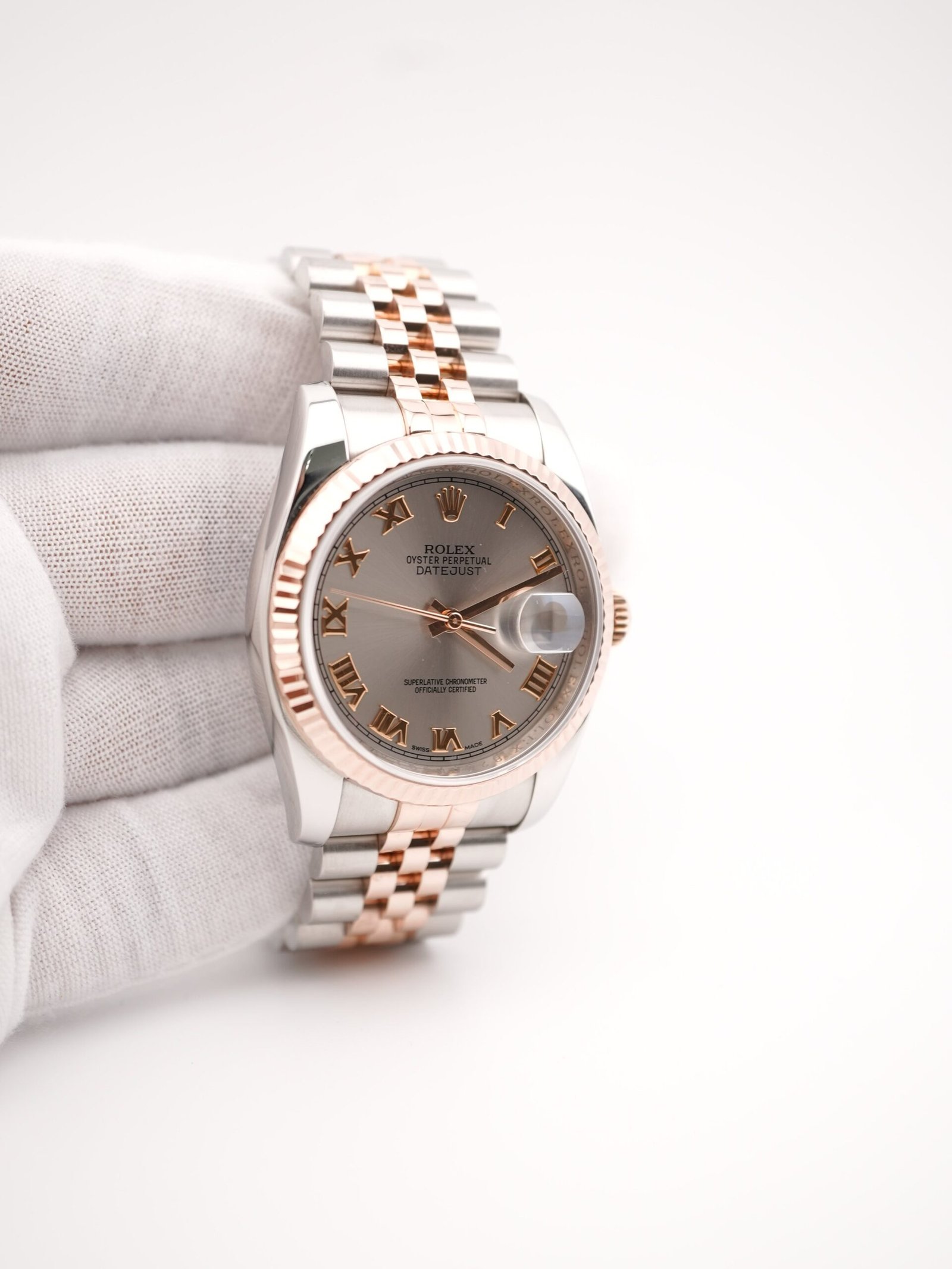 Rolex Datejust 36 mm / Silver Roman – Jubilee - Image 4