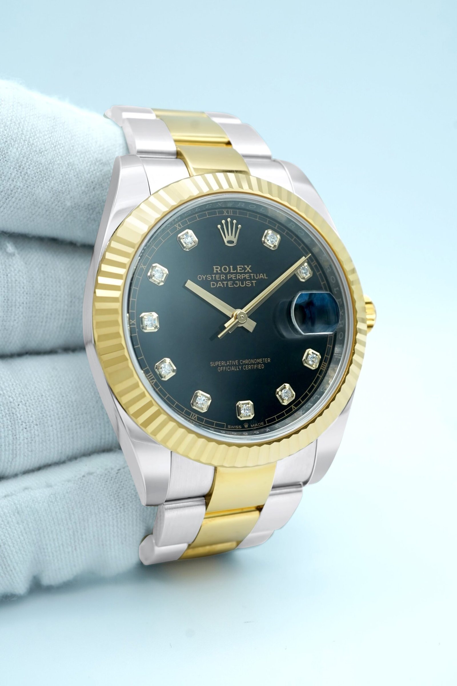 Rolex Datejust 41 mm / Black Diamond – Oyster - Image 5