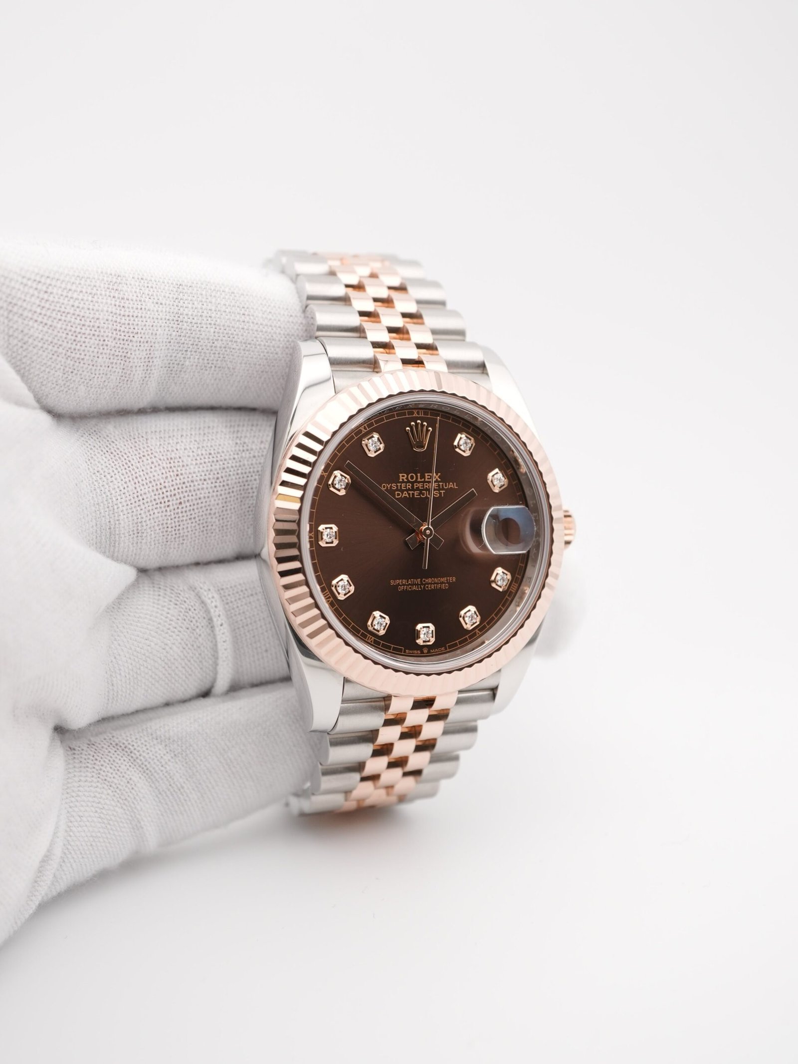 Rolex Datejust 41 mm / Chocolate Brown Diamond – Jubilee - Image 3