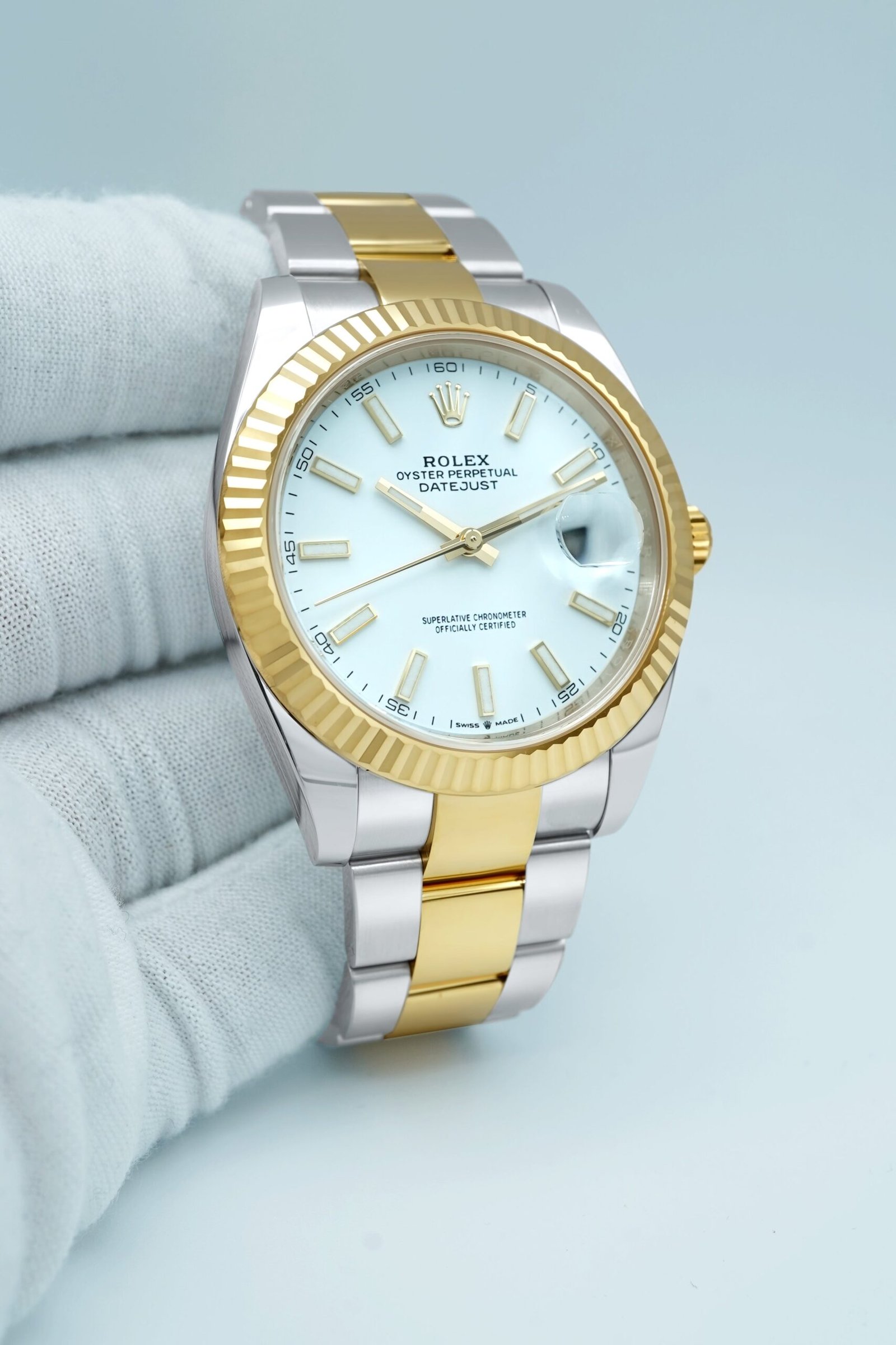 Rolex Datejust 41 mm / White – Oyster - Image 3