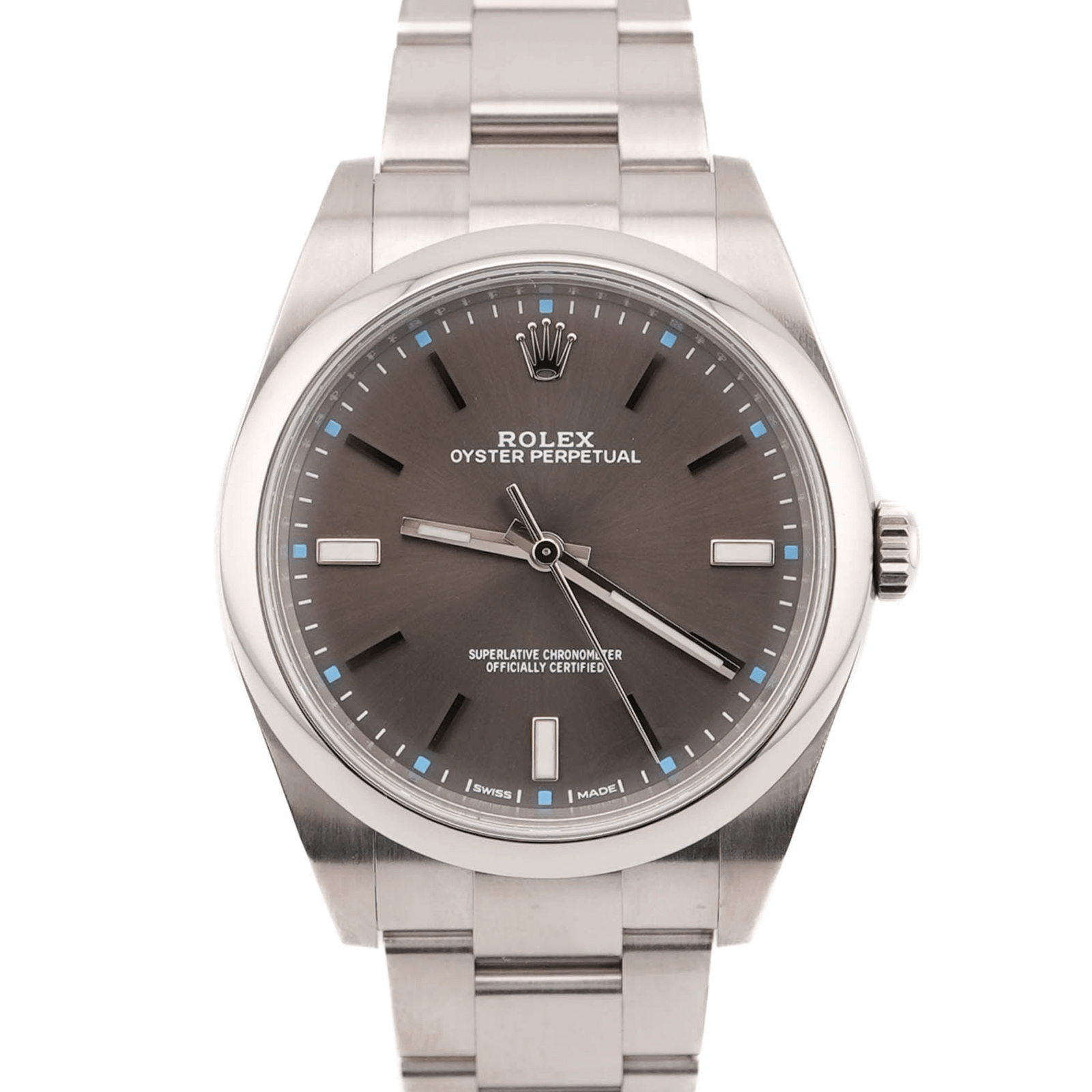 Rolex Oyster Perpetual 39 mm / Dark Rhodium – Oyster